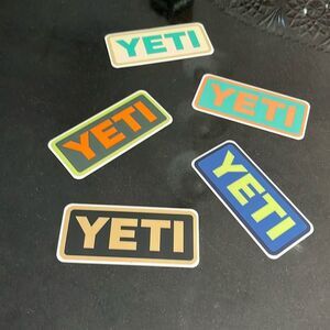 Five yeti stickers direct from yeti brand new